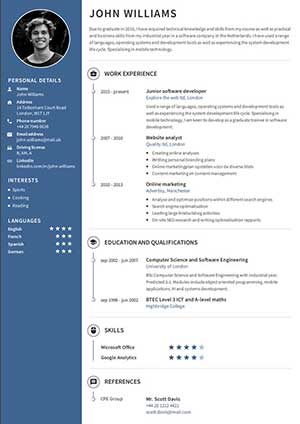 Free Example resume