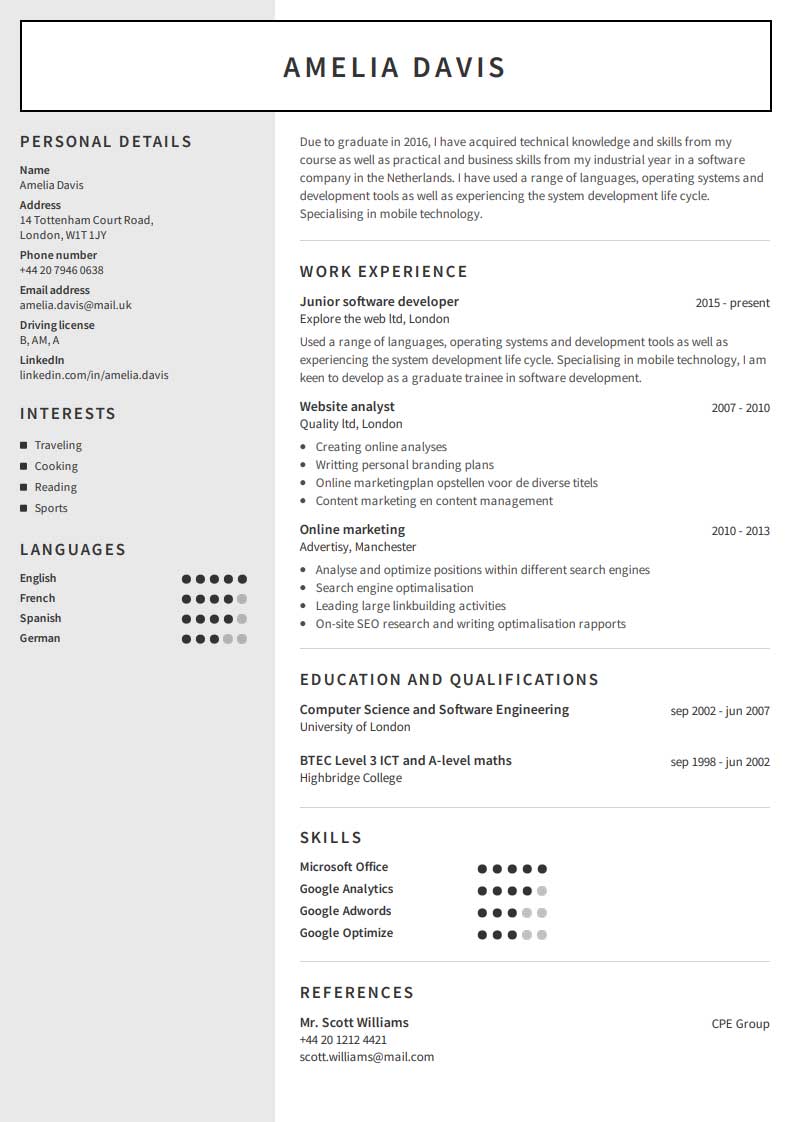 Create A Professional Resume With Resume Builder Cvmaker.Com