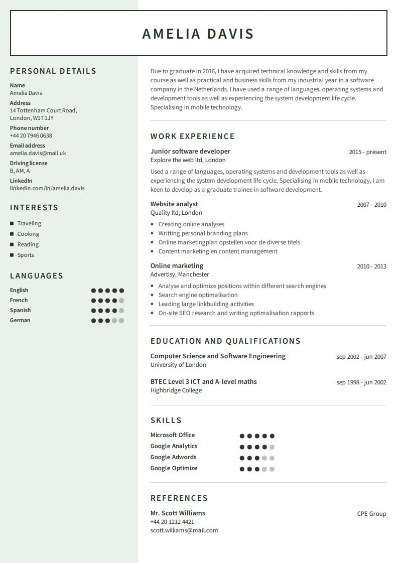 20 Professional Resume Examples - Cv Example Auckland E9f2ea 