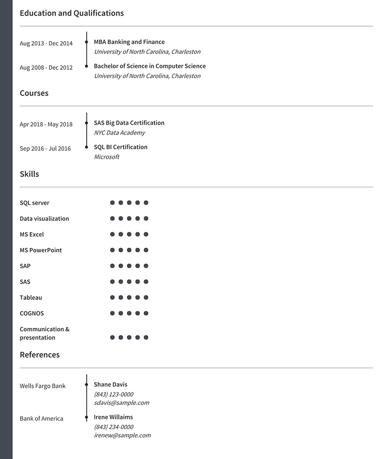 Bi Analyst Resume Alex Frankle 2