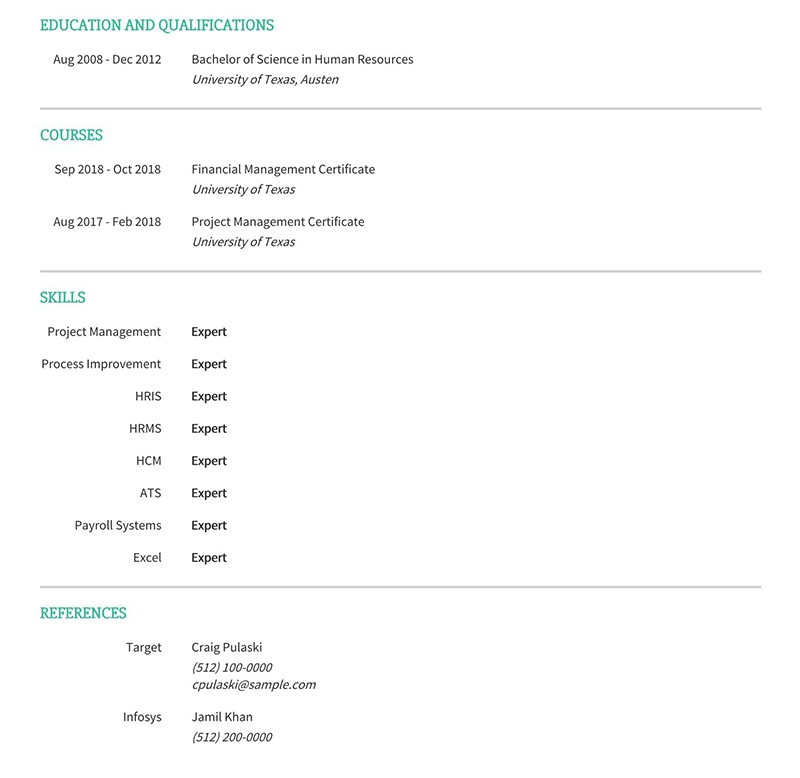 Business Consultant Resume Page 2