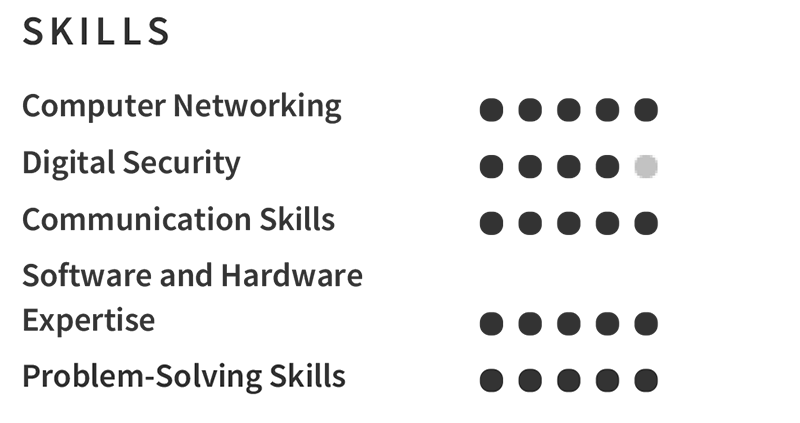 Computer Technician Skills Example