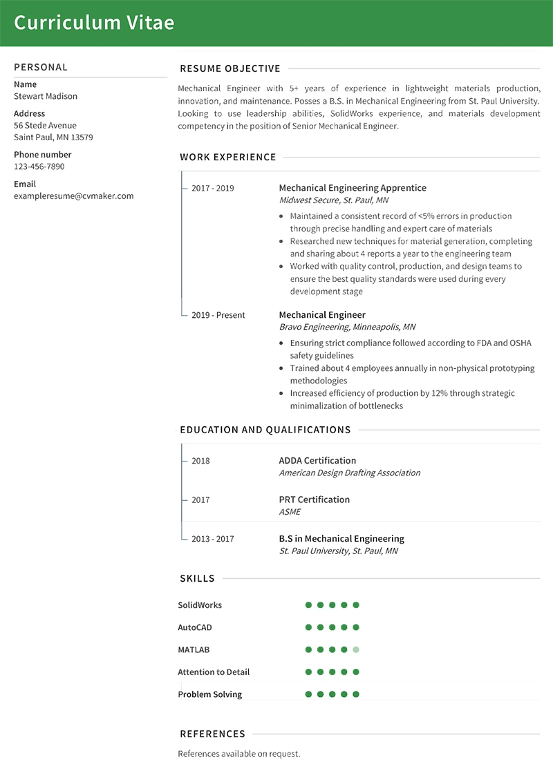 Electrical Engineering Resume