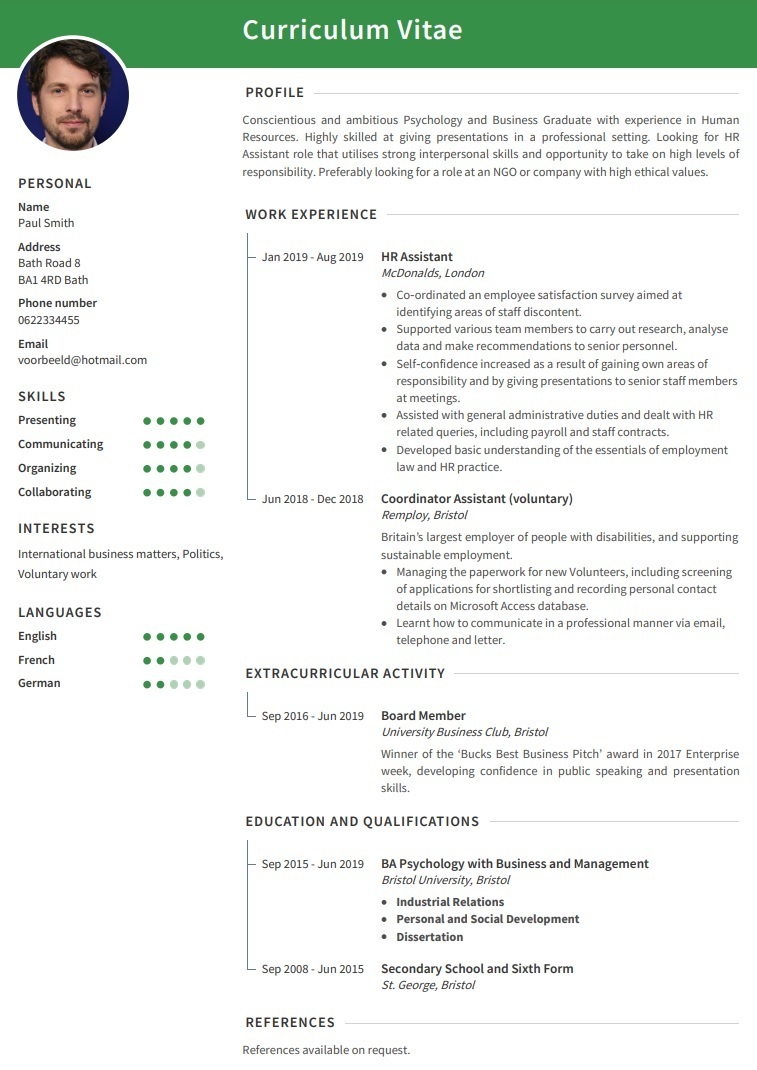 Example Of A Cv Modern Resume Templates And Examples For 2025 Example Of A Cv Modern Resume Templates And Examples For 2025
