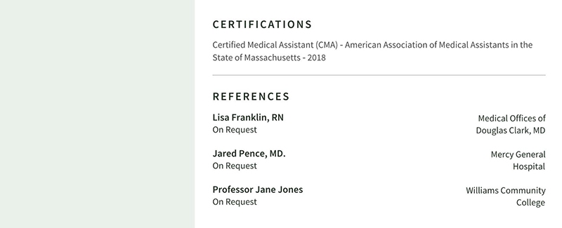 Francine Jackson Medical Assistant Resume Example Page 2