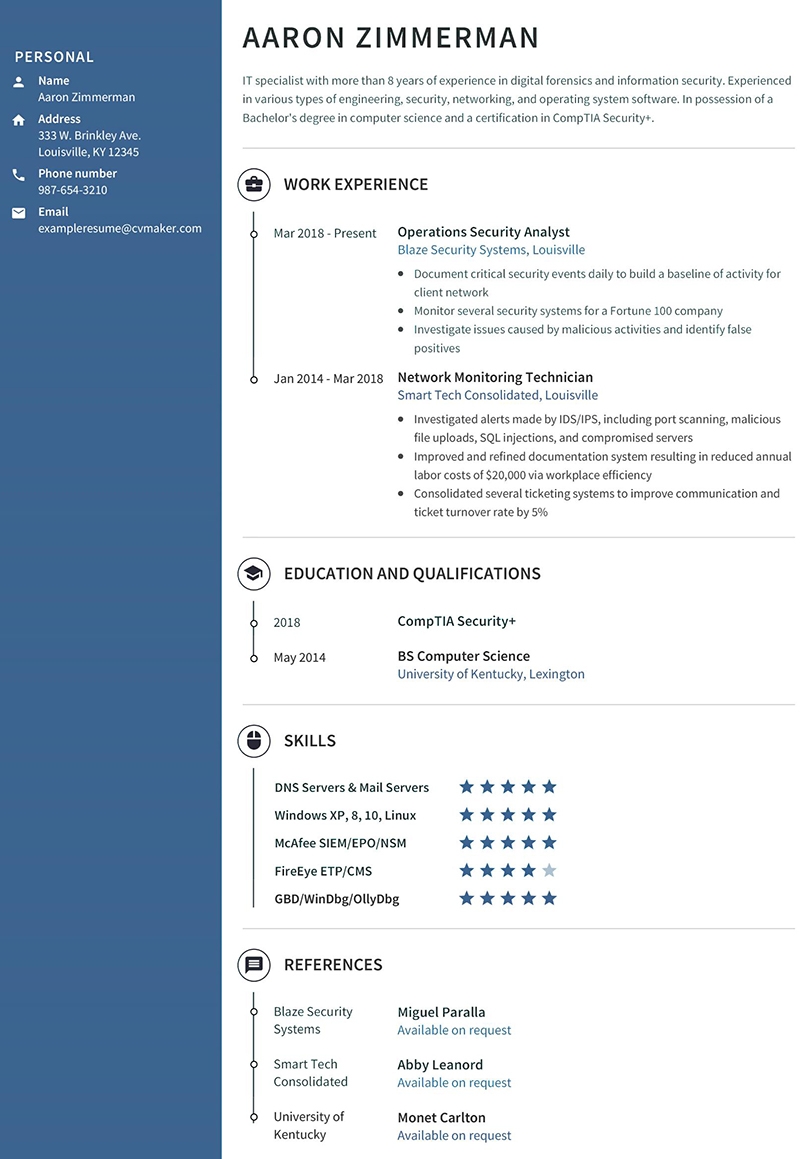 IT Resume Example Template Writing Guide For 2023 CVmaker professional-creative-design-medical-resume-resume-template-best