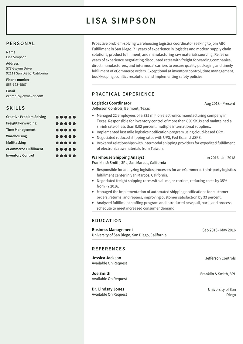 Lisa Simpson Resume