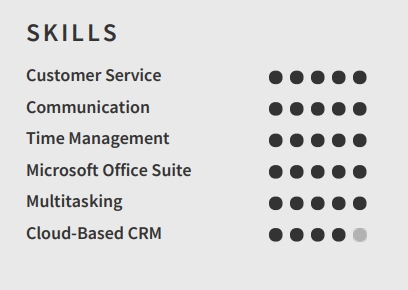 Medical Receptionist Resume Skills Example