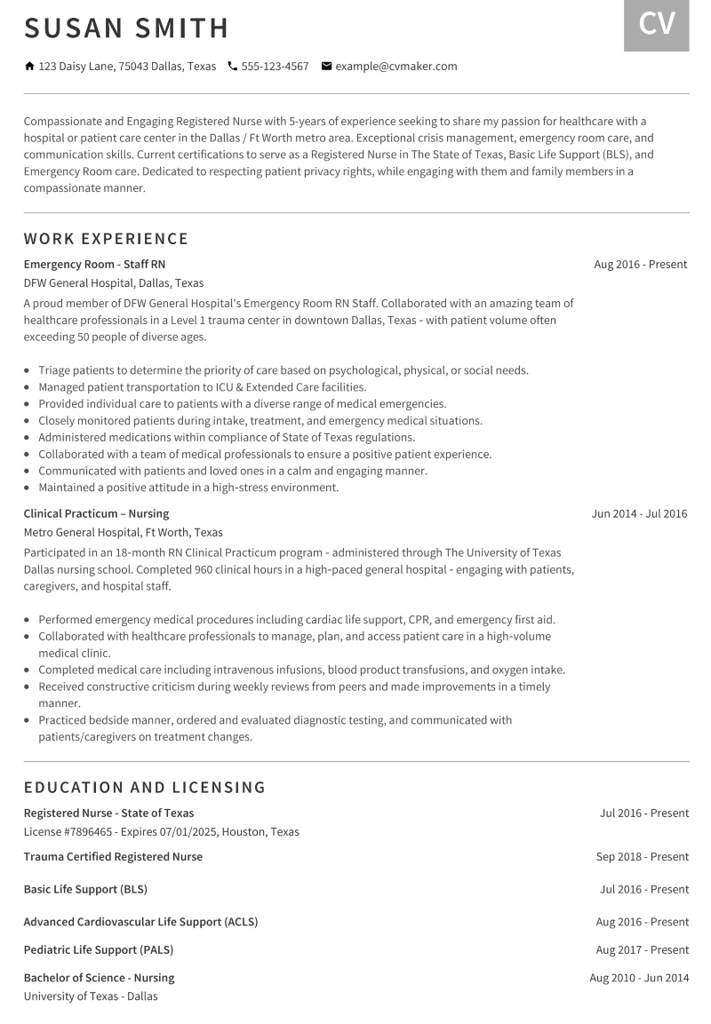 Nursing  Resume