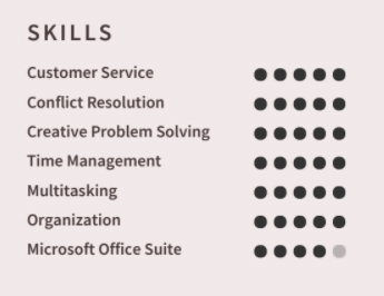 Office Assistant Resume Skills Example