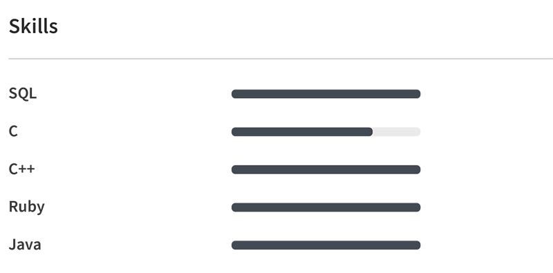 Software Engineer Skills Experience Example