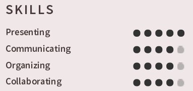 HR student CV skills