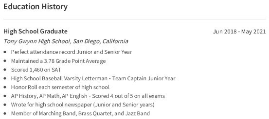 first job education