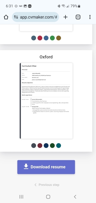 cv templates